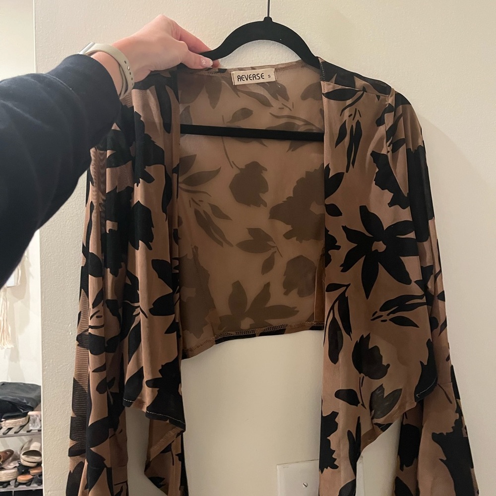 Revolve Reverse Crop Tie Top